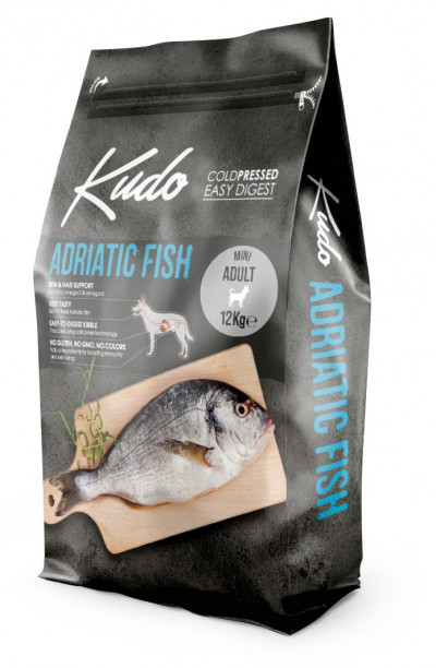 KUDO ADRIATIC FISH MINI ADULT Сухой корм для собак малых пород Рыба 12 кг арт.000141
