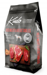 KUDO  RED MEAT & VEGETABLES MINI ADULT Сухой корм для собак малых пород Говядина с овощами 12 кг арт.000150