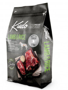 KUDO LAMB & RICE MEDIUM MAXI JUNIOR  Сухой корм для щенков средних и крупных пород Ягненок с рисом 12 кг арт.000328