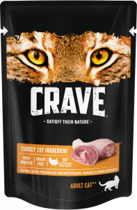 Crave Cat Pouch Adult Turkey влажный корм для кошек с индейкой  70гр арт.107702