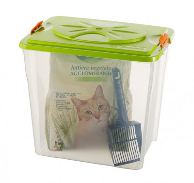 BAMA PET SIM BOX контейнер для хранения корма 32л 40x30x37h см, прозрачный арт.10230