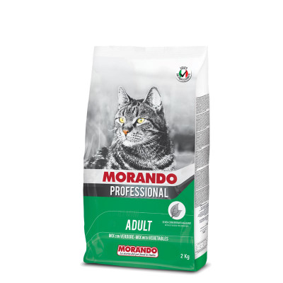 Morando Professional Gatto сухой корм для взрослых кошек Микс с овощами, 2 кг арт.102470