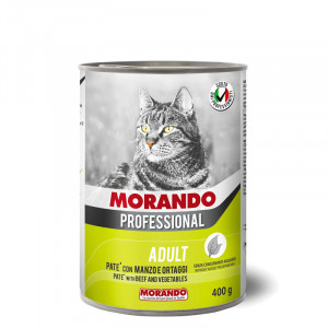 Morando Professional консервированный корм для кошек паштет с говядиной и овощами, 400г, арт.102501