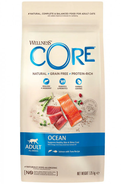 CORE корм из лосося с тунцом для взрослых кошек 1,75 кг арт.10715