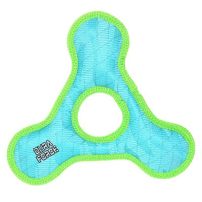 Tuffy Triangle Ring Tiger Blue/Green Игрушка для собак Треугольник с круглым отверстием, голубой, прочность 9/10  арт.13044.гол