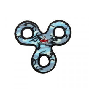 Tuffy Jr 3WayTug Camo Blue Игрушка для собак Треугольник из колец малый, голубой камуфляж, прочность 8/10 арт.13060.гол