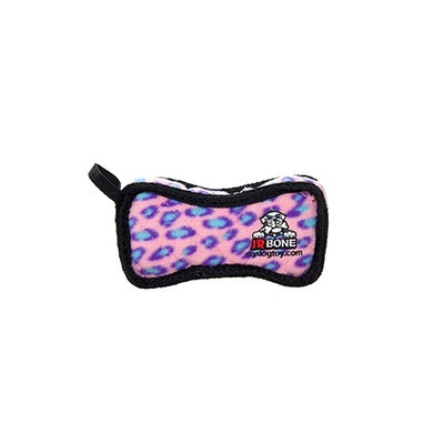 Tuffy Jr Bone2 Pink Leopard Игрушка для собак Кость, широкая, розовый леопард, прочность 8/10 арт.13062.роз