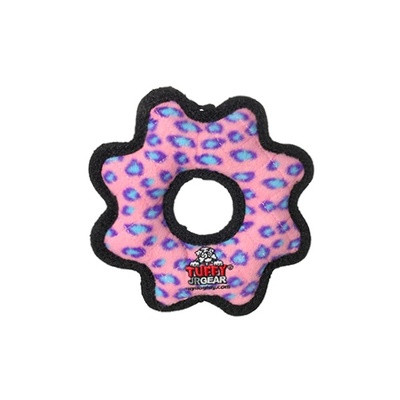 Tuffy Jr Gear Ring Camo Blue Игрушка для собак Шестеренка малая, розовый леопард, прочность 8/10 арт.13064.роз