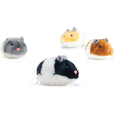 Beeztees Игрушка для кошек "Хомячок вибрирующий"  плюш  7см