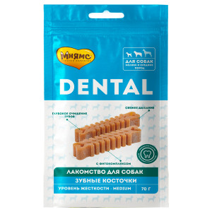 Мнямс DENTAL лакомство для собак "Зубные косточки" 70г арт.170425