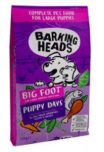 Barking Heads корм сухой для щенков крупных пород с курицей, лососем и рисом "Щенячьи деньки" 18кг арт.18118