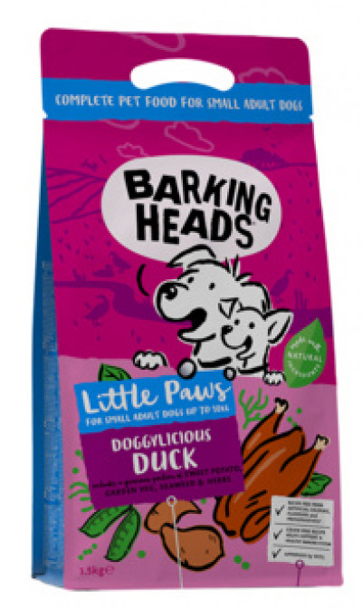 Barking Heads TINY PAWS QUACKERS GRAIN FREE корм беззерновой для собак малых пород с уткой и бататом "Восхитительная утка" 4кг арт.18144