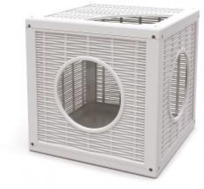 BAMA PET QUBLO домик для кошек 35x35x35h см, белый арт.19210