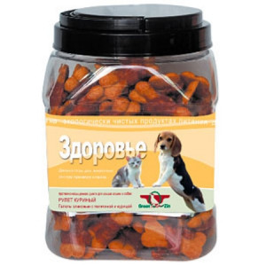 Грин Кьюзин Лакомство для собак Здоровье (галеты с телятиной и курицей) туба 750гр