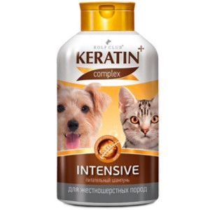 KERATIN+ Шампунь Intensive для жесткошерстных кошек и собак 400мл