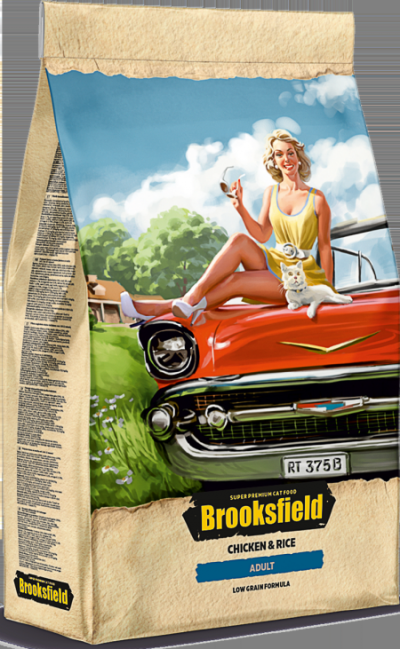 BROOKSFIELD Adult Cat Chicken Сухой корм для взрослых кошек Курица и рис 400г