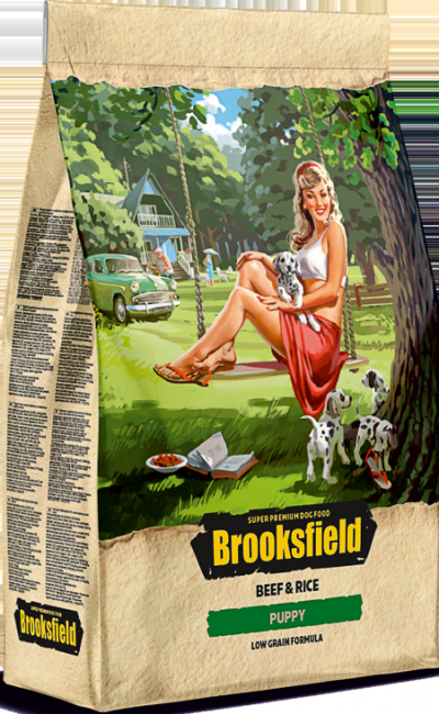 BROOKSFIELD Puppy Сухой корм для щенков Говядина и рис 3кг