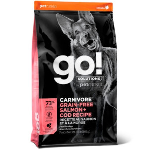 GO! SALMON + COD RECIPE FOR DOGS Корм для cобак всех возрастов c Лососем и Треской 5,44кг арт.34851