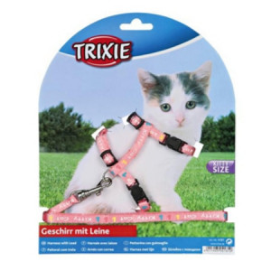 TRIXIE Шлейка для котят нейлон с рисунком