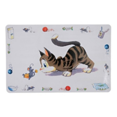 TRIXIE Коврик под миску "Comik Cat" 44х29см