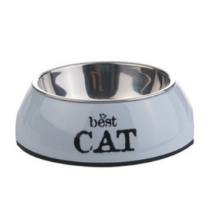 -Beeztees Best Cat Миска 2в1 для кошек серая