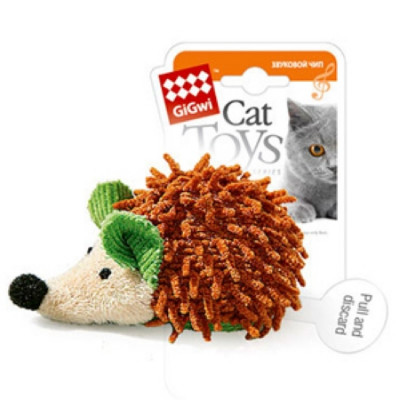 -GiGwi Cat Toys MELODY CHASER Игрушка Ёжик со звуковым чипом арт.50111