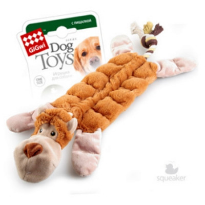 -GiGwi Dog Toys Игрушка для собак обезьяна с 19-тью пищалками