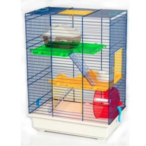 INTER-ZOO Клетка для грызунов TEDDY II комплект 370х250х510 (цветная)