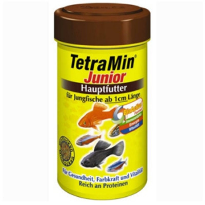 TetraMin Junior Основной корм, способствующий росту мальков 100мл (мелкие хлопья)