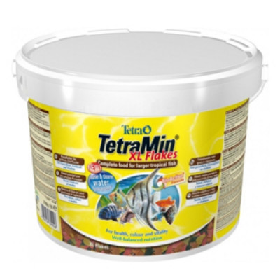 TetraMin XL Основной корм для всех видов тропических рыб 10л (крупные хлопья)