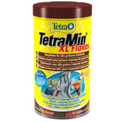 TetraMin XL Основной корм для всех видов тропических рыб 500мл (крупые хлопья)
