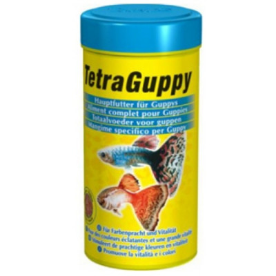 TetraGuppy Основной корм для всех видов Гуппи 250мл (хлопья)