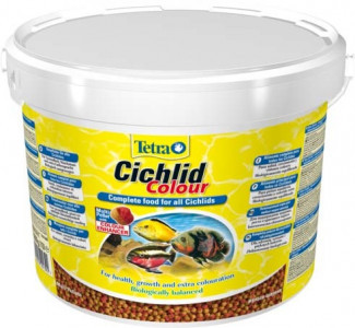 -TetraCichlid Colour корм для всех видов цихлид для улучшения окраса 10 л (ведро)