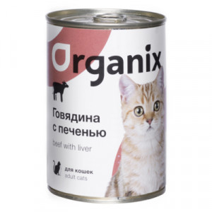 Organix консервы с говядиной и печенью для кошек 410 гр. арт. 24868