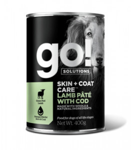 GO! Skin + Coat Lamb Pate with Cod DF консервы с ягненком и треской для собак всех возрастов, 400гр арт.39951