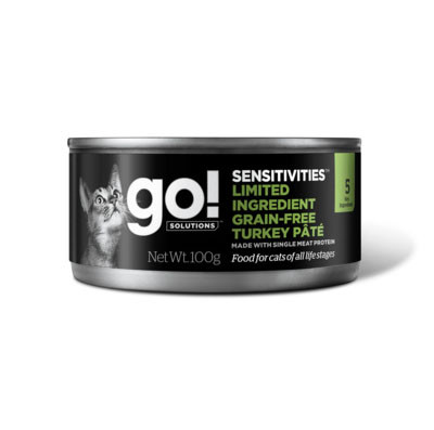 GO! Sensitivities Limited Ingredient GF Turkey Pâté for cats Консервы с индейкой для кошек 100 гр. арт.39956