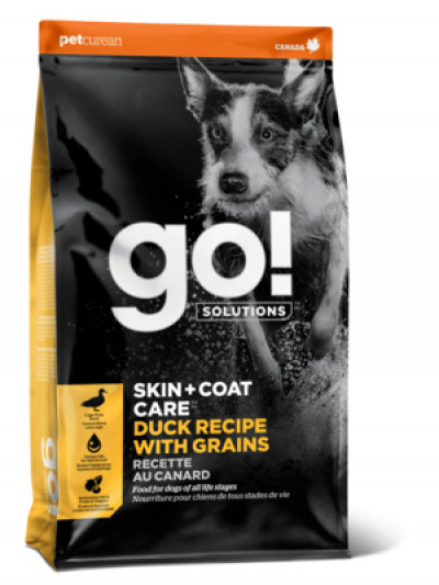 GO! SKIN + COAT CARE DUCK RECIPE FOR DOGS Корм для Щенков и Собак с Цельной Уткой и овсянкой 1,59кг арт.42306