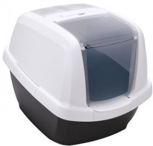 -IMAC био-туалет для кошек MADDY 62х49,5х47,5h см, белый/антрацит арт.44091