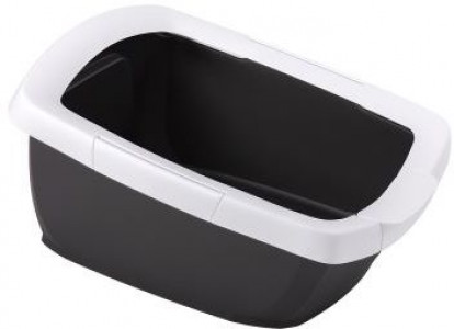 -IMAC туалет-лоток для кошек крупных пород UNNY с высокими бортами 62х49,5х33h см, антрацит арт.44191