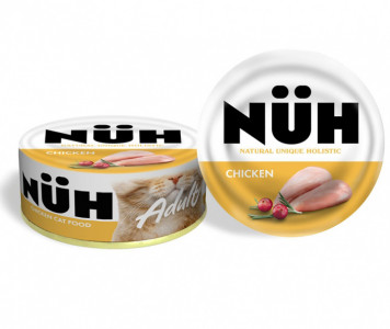 "NUH" влажный корм для кошек с цыпленком 100гр арт.4631152731182