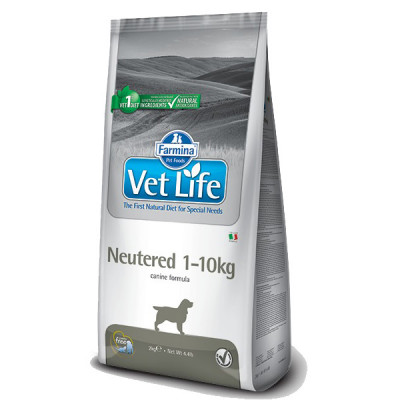 Фармина (FARMINA Vet Life Neutered) диета для кастрированных или стерилизованных собак массой до 10 кг профилактика МКБ 2кг арт.5053