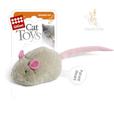 GiGwi Cat Toys MELODY CHASER Игрушка Мышка со звуковым чипом арт. 50115