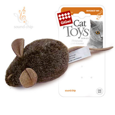 GiGwi Cat Toys MELODY CHASER Игрушка Мышка со звуковым чипом арт. 50176