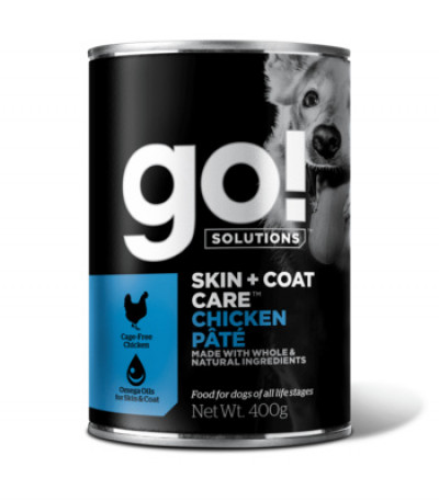 GO! Skin + Coat Chicken Pate DF Консервы с курицей для собак 400гр арт.39948