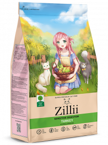 Зилли (ZILLII Sensitive Digestion Cat) Сухой корм для взрослых кошек с чувствительным пищеварением Индейка 10 кг арт.5658123