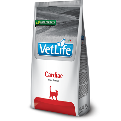 Фармина (FARMINA Vet Life CARDIAC) корм для кошек для поддержания работы сердца при хронической сердечной недостаточности 2кг арт.5067