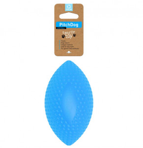 PitchDog SPORTBALL игровой мяч-регби для апортировки 9 см, голубой арт. 62412