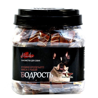 Грин Кьюзин МИНИКИ БОДРОСТЬ (Кусочки мяса кролика с суримми для мини пород) 630гр арт.66521