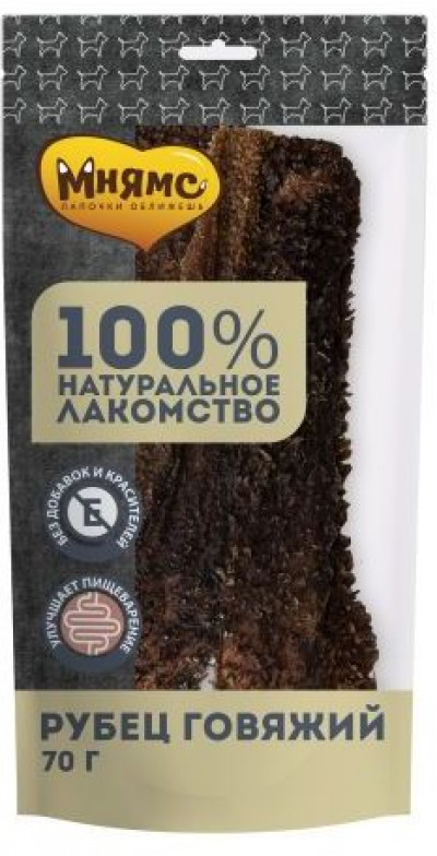 Мнямс лакомство для собак Рубец говяжий 70г арт.705823
