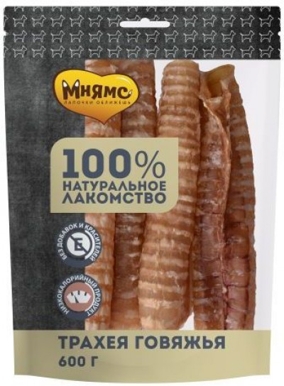 Мнямс лакомство для собак Трахея говяжья 600г арт.705878